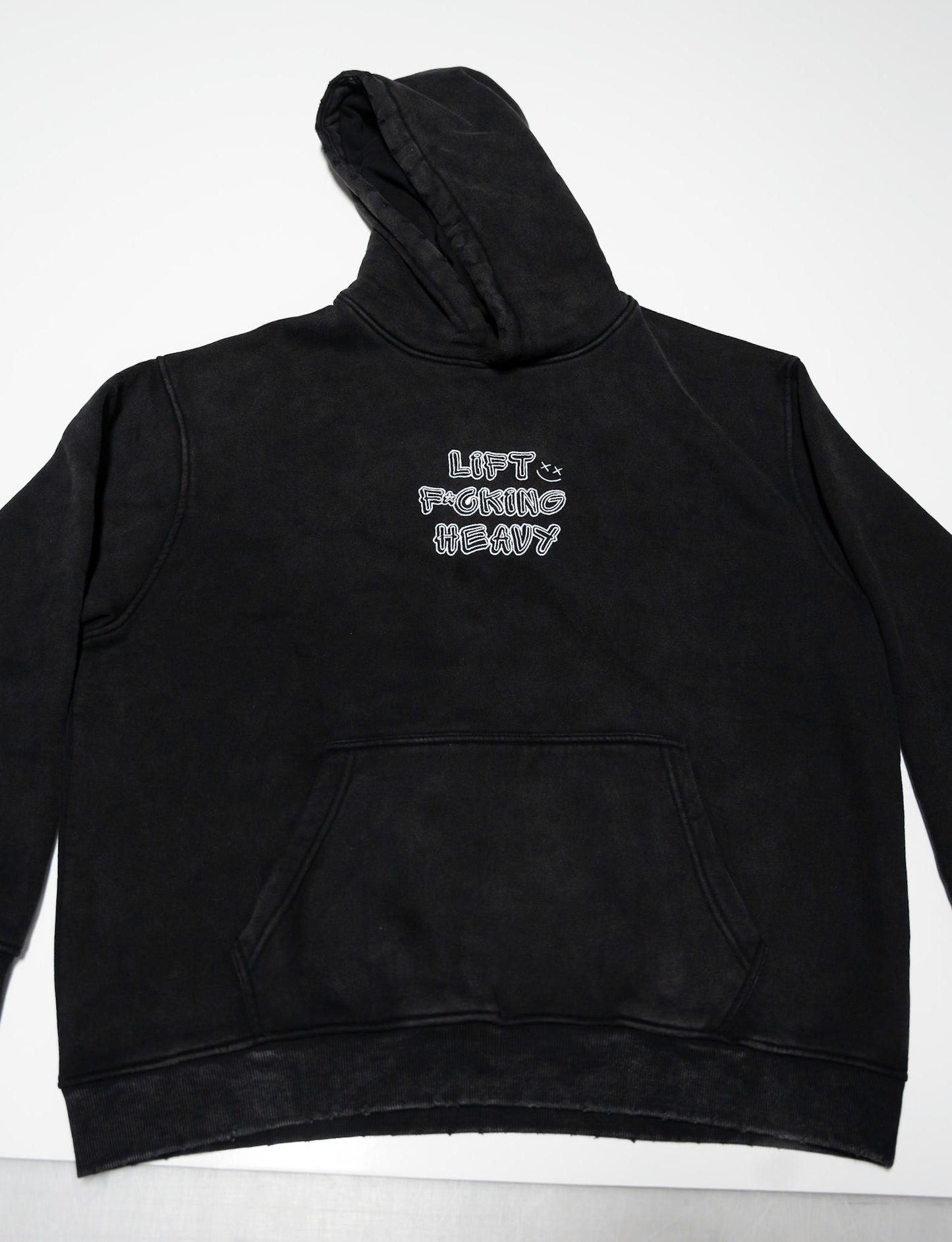 Grunge Pack Hoodie // Washed Black