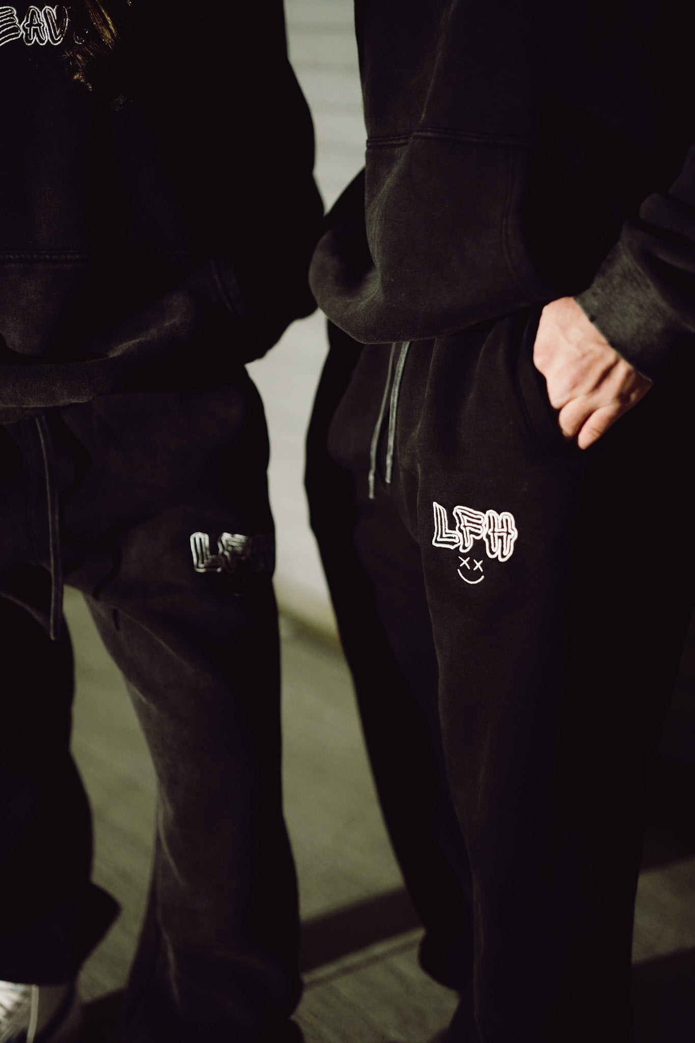 Grunge Pack Sweatpants // Washed Black