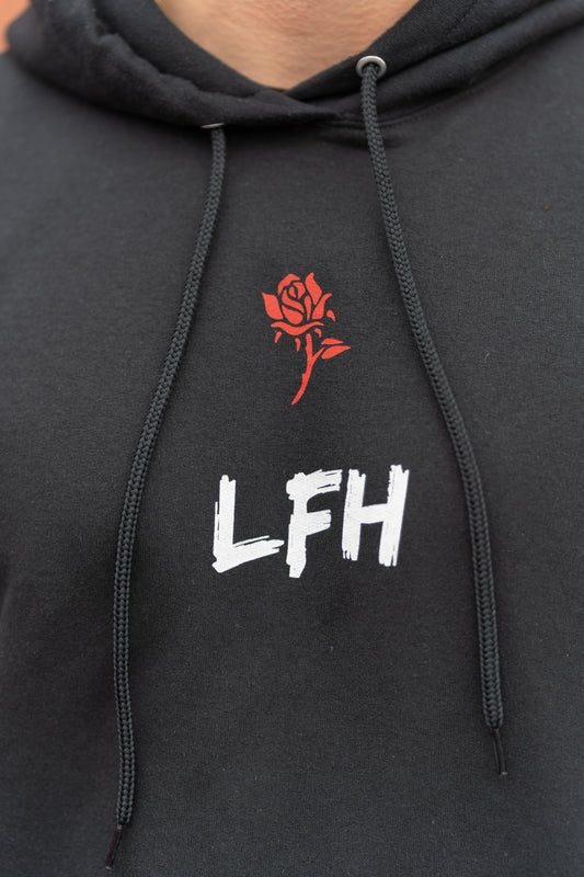 Rose Hoodie // Black